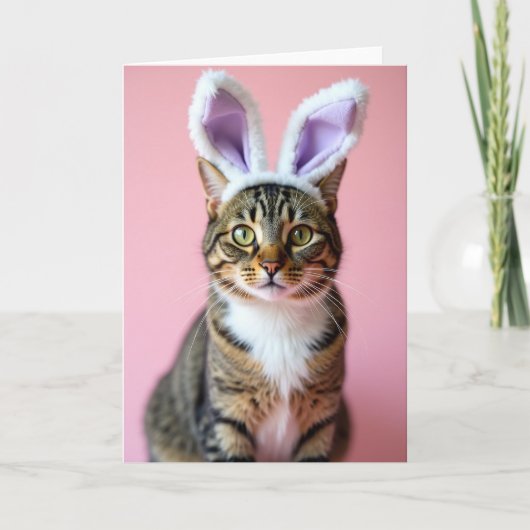 Carte Kitty avec des oreilles novelty (Devant)