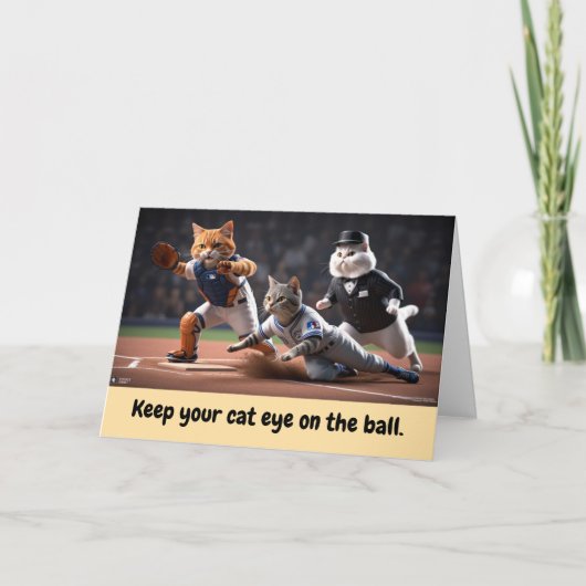 Carte Kitty Baseball (Devant)