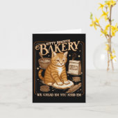 Carte Kitty Biscuits Boulangerie Drôle (Fleur jaune)