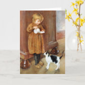 Carte Kitty Cat (Fleur jaune)