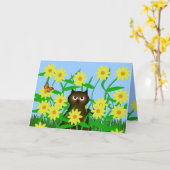 Carte Kitty Cat et Friends (Fleur jaune)