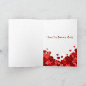 Carte Kitty de la Saint-Valentin Cœurs Rouges (Intérieur)