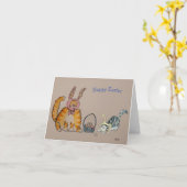 Carte Kitty Easter (Fleur jaune)