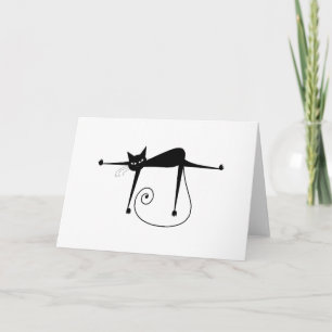 Carte Kitty fantaisie noir 8