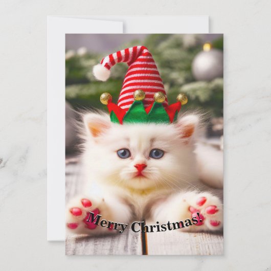 Carte Kitty Happy Furbaby Noël (Devant)