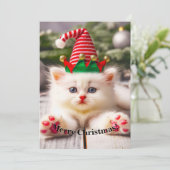 Carte Kitty Happy Furbaby Noël (Debout devant)