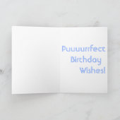 Carte Kitty peint "Puuurrfect Birthday" (Intérieur)
