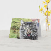 Carte Kitty sur la colline anniversaire (Fleur jaune)