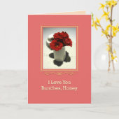 Carte Kitty & Tea Les Roses t'aiment, Chéri (Fleur jaune)