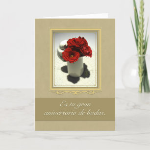 Carte Kitty & Tea Roses Gran Aniversario de Bodas