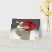 Carte Kitty & Tea Roses Serez-vous à moi Valentine (Fleur jaune)