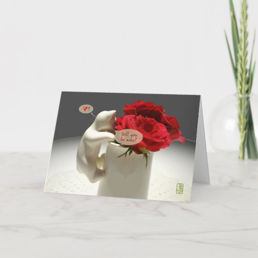 Carte Kitty & Tea Roses Serez-vous à moi Valentine (Devant)