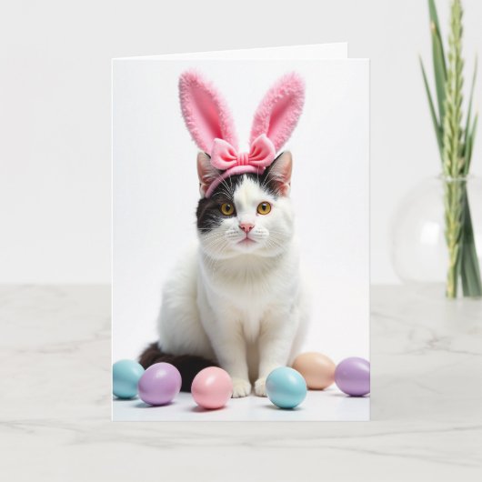 Carte Kitty With Ears Headband Card (Devant)