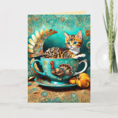 Carte Kitty's Thanksgiving Tea (Devant)