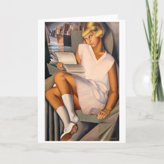 Carte Kizette en Rose | Tamara de Lempicka | (Devant)