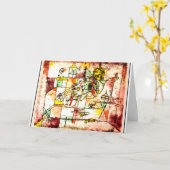 Carte Klee - 203 Moribundus, art abstrait (Fleur jaune)