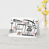 Carte Klee - Animaux dans un boîtier (Fleur jaune)