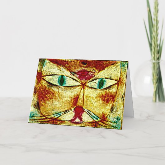 Carte Klee - Chat et Oiseau (Devant)