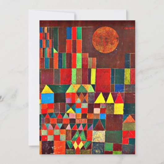 Carte Klee - Château et Soleil, (Devant)