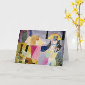 Carte Klee - Colonnes noires dans un paysage (Fleur jaune)