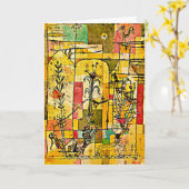 Carte klee - Conte de Hoffmann, célèbre peinture (Fleur jaune)