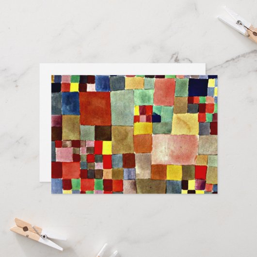 Carte Klee - Flore sur sable (Devant/Arrière en situation)