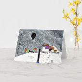 Carte Klee - Hiver, peinture de Paul Klee, vœux d'annive (Fleur jaune)