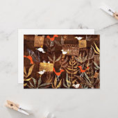 Carte Klee - Jardin des oiseaux par Paul Klee (Devant/Arrière en situation)