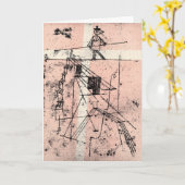 Carte Klee - Le marcheur à corde droite (Fleur jaune)