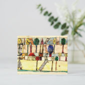 Carte Klee - Le village fou, oeuvre d'art abstraite popu (Debout devant)