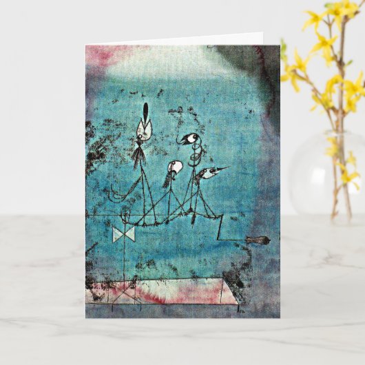 Carte Klee - Machine Twitter (Fleur jaune)