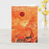 Carte Klee - Marchen, oeuvres d'art colorées (Fleur jaune)