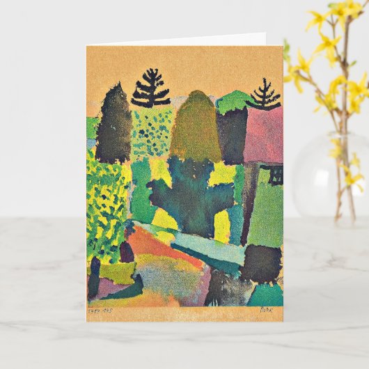 Carte Klee - Parc (Fleur jaune)