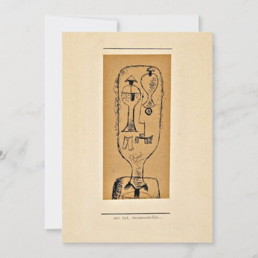 Carte Klee - Riddle Physiognomique (Devant)