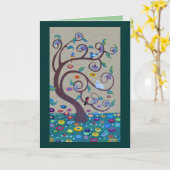 Carte Klimt (Fleur jaune)