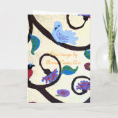 Carte Klimt avec les oiseaux (Dos)