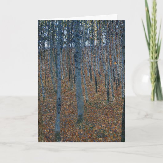 Carte Klimt Beech Grove I Forest Landscape Art (Devant)
