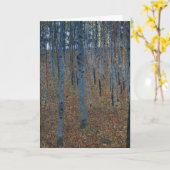 Carte Klimt Beech Grove I Forest Landscape Art (Fleur jaune)