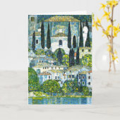 Carte Klimt - Église à Cassone (Fleur jaune)