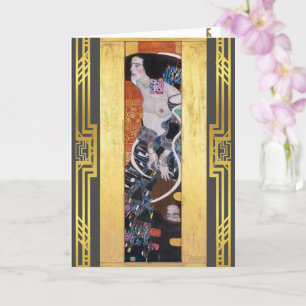 Carte Klimt Judith II Art nouveau Image restaurée