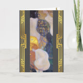 Carte Klimt Restauration de poissons d'or Peinture de no (Devant)