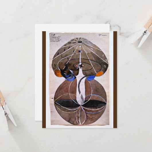 Carte Klint - Tree of Knowledge, No 2, série W, (Devant/Arrière en situation)