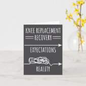 Carte Knee Replacement Recovery Expectations Reality Sur (Fleur jaune)