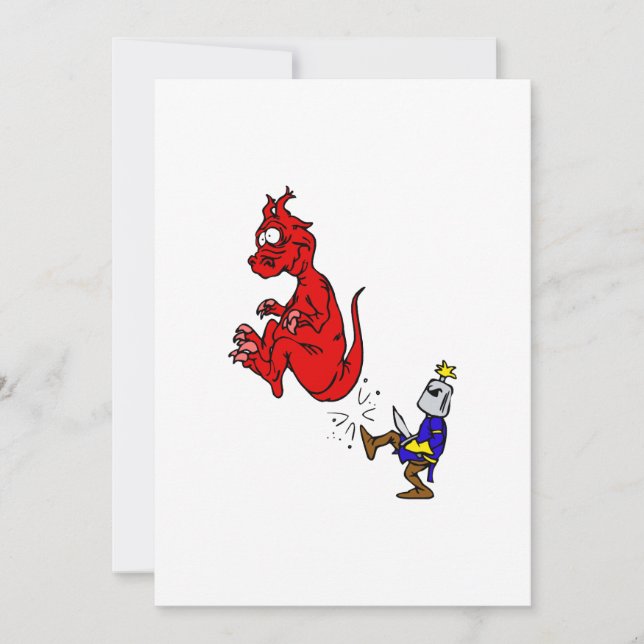 Carte Knight Kicking Dragon (Devant)