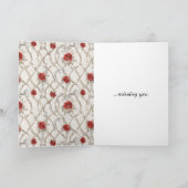 Carte Knight Owl Shining Armor Roses I'll Be Seeing You (Intérieur)