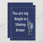 Carte Knight Valentine's Day (Devant / Derrière)