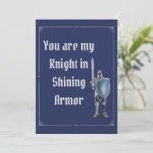 Carte Knight Valentine's Day (Debout devant)