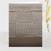 Carte Knit en patchwork en panier par Shirley Taylor (Fleur jaune)