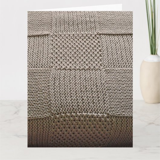 Carte Knit en patchwork en panier par Shirley Taylor (Devant)