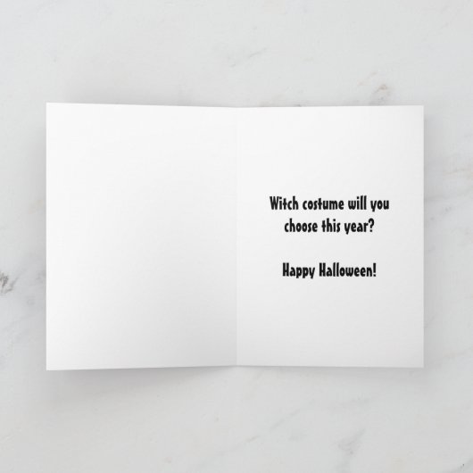 Carte Knock Halloween Cartoon Witch Salutation pour les  (Intérieur)